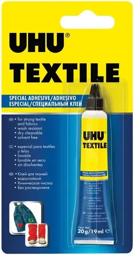 UHU Textil клей специальный для ткани и текстильных материалов (20 г блистер)