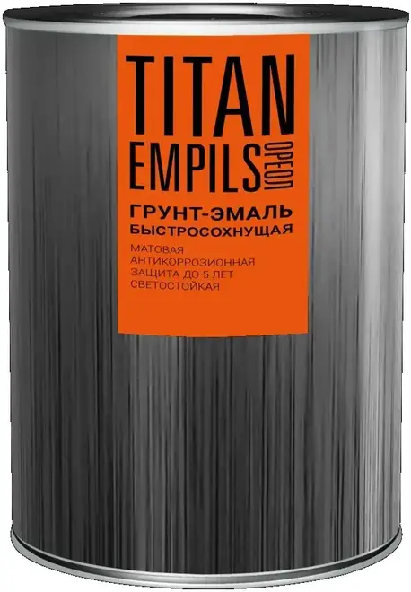 Ореол Titan грунт-эмаль быстросохнущая матовая (900 мл) белая RAL 9010 гладкая