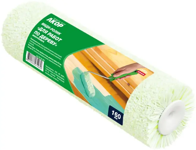 Акор ролик миди для работ по дереву (160 мм)