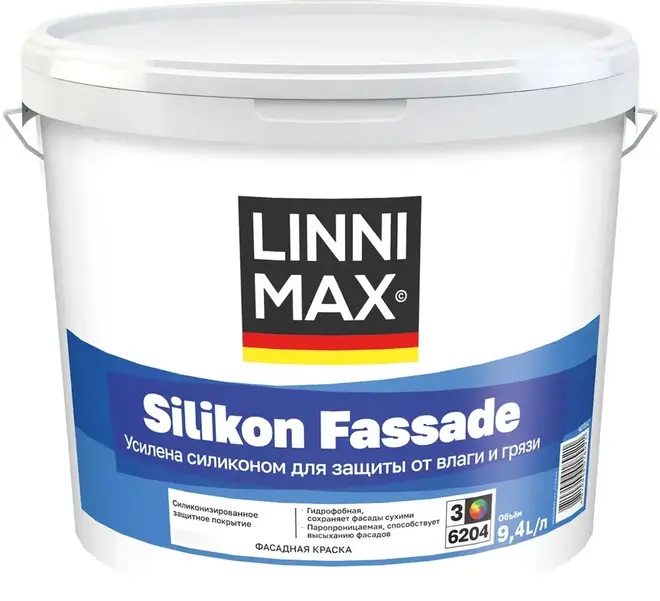 Caparol Linnimax Silikon Fassade краска силикон модифицированная (9.4 л) база 3 (Беларусь)