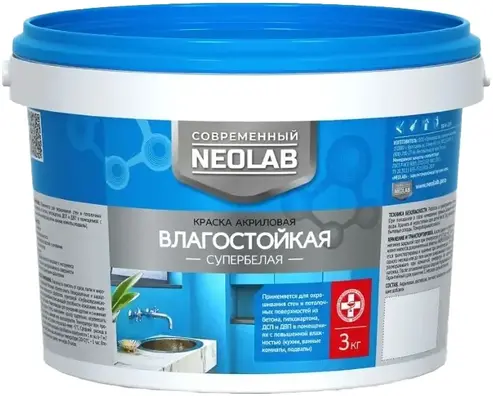 Neolab краска акриловая влагостойкая