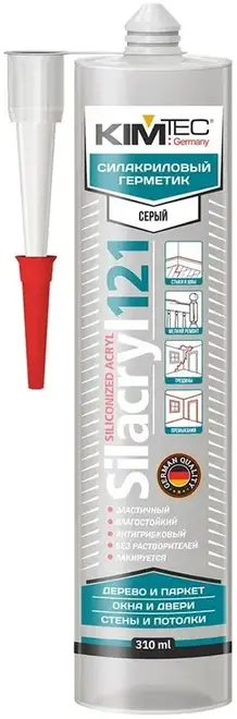 Kim Tec Silacryl 121 герметик силакриловый (310 мл) серый