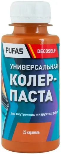 Пуфас Decoself колер-краска универсальная (100 мл) карамель №23