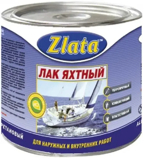 Zlata лак яхтный (1.8 л) полуматовый