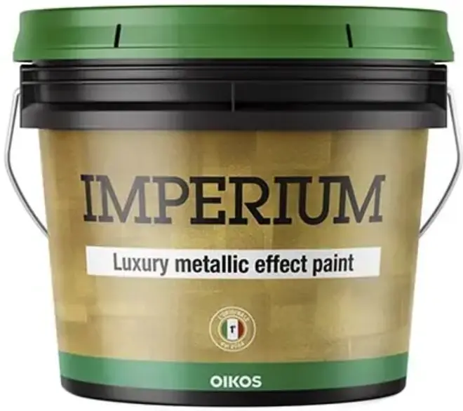 Oikos Encanto краска декоративная металлизированная (1 л) золотая