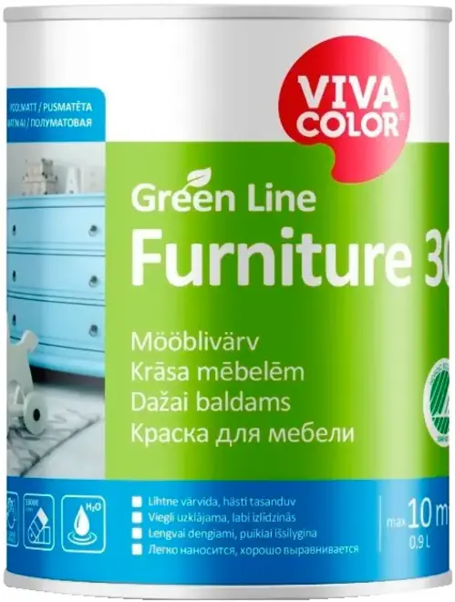 Vivacolor Furniture 30 краска акрилатная универсальная (900 мл) база С