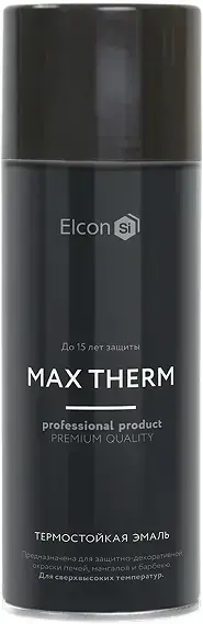 Elcon Max Therm термостойкая эмаль (520 мл) графит RAL 7024 (700 °C Россия)