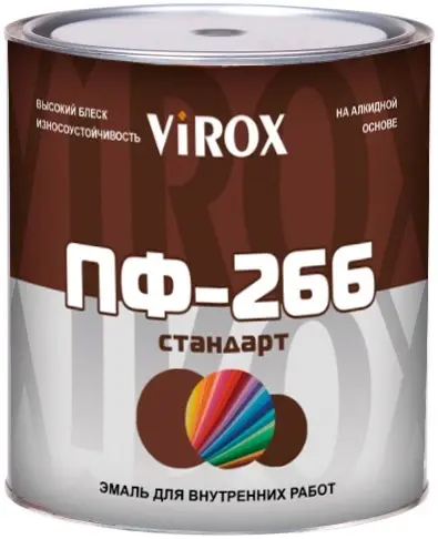 Virox ПФ-266 Стандарт эмаль для внутренних работ (10 кг) желто-коричневая