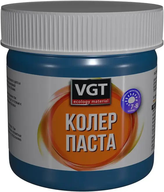 ВГТ колер паста колеровочная высококонцентрированная (100 г) синяя для ручной и машинной колеровки №30517 (Россия) Нет Да
