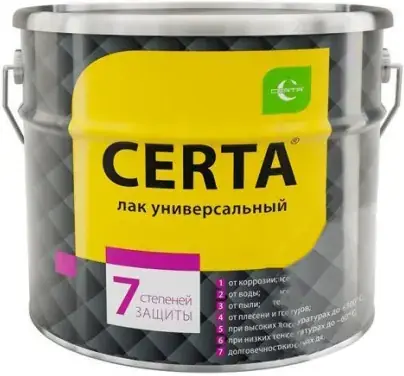Certa лак универсальный термостойкий 7 в 1 (4 кг)
