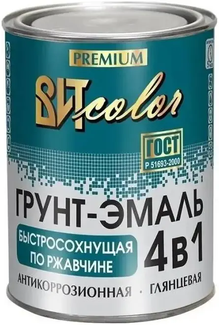 Вит Color грунт-эмаль быстросохнущая по ржавчине 4 в 1 (800 г) белая
