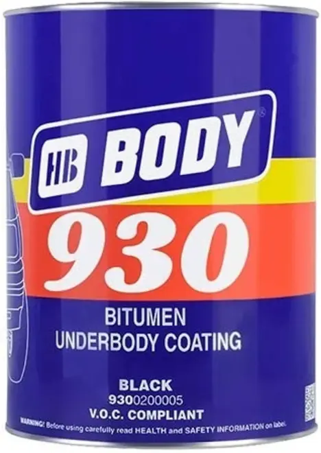 body body -930 мастика на основе битум /черная 1кг