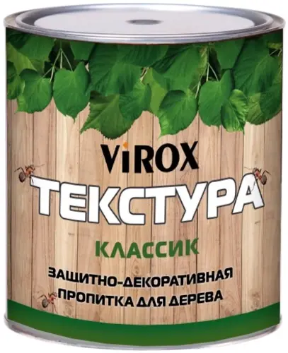 Virox Текстура Классик пропитка защитно-декоративная для дерева (800 мл) бесцветная