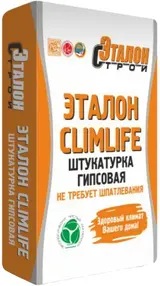 Эталон Climlife MN штукатурка гипсовая машинного нанесения (30 кг) белая