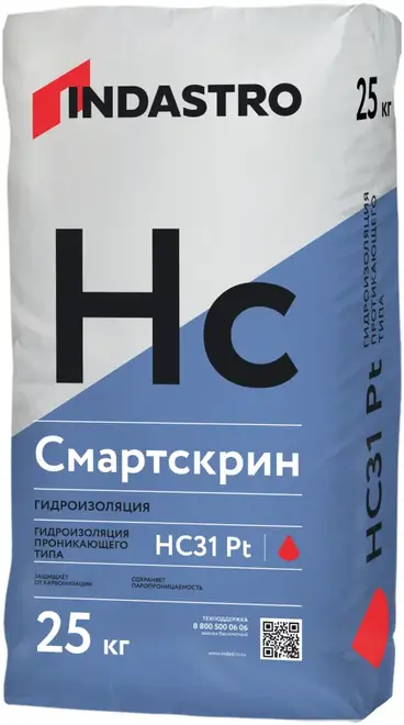 Индастро Смартскрин HC 31Pt смесь сухая гидроизоляционная обмазочная проникающая (25 кг)