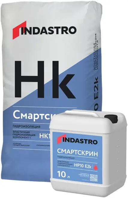 Индастро Смартскрин HK10 E2K смесь эластичная гидроизоляционная (25 кг)