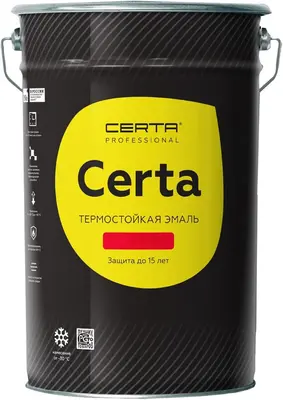 Certa Certa Professional HS до 1200 гр.C эмаль термостойкая (25 кг) черный металлик (до 1000°C)