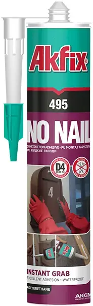 Akfix 495 экспресс-клей монтажный полиуретановый (жидкие гвозди 290 мл)