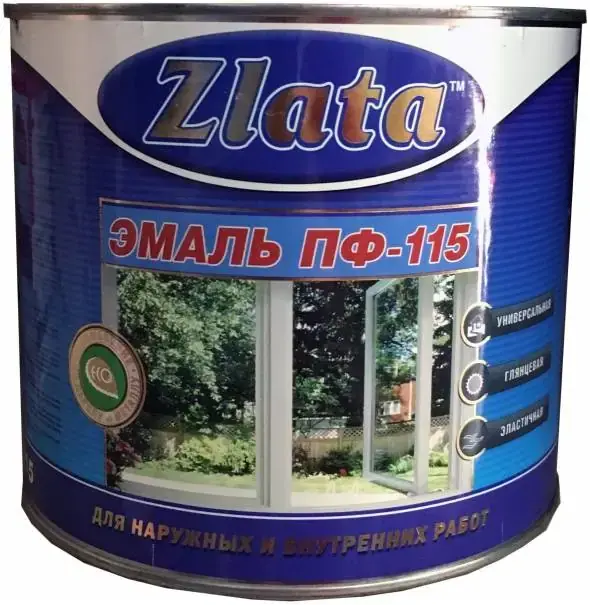 Zlata ПФ-266 для Пола эмаль износоустойчивая (800 г) желто-коричневая