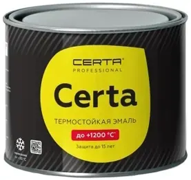 Certa Professional HS эмаль термостойкая (400 г) черный металлик (до +1000°C)