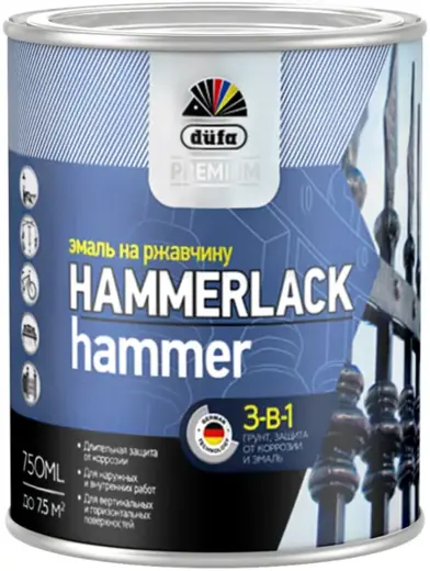 Dufa Premium Hammerlack эмаль на ржавчину