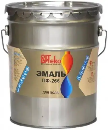Вит Eko ПФ-266 эмаль для пола (20 кг) золотисто-коричневая