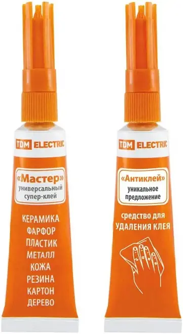 TDM Electric Мастер набор супер клей + антиклей (6 г)