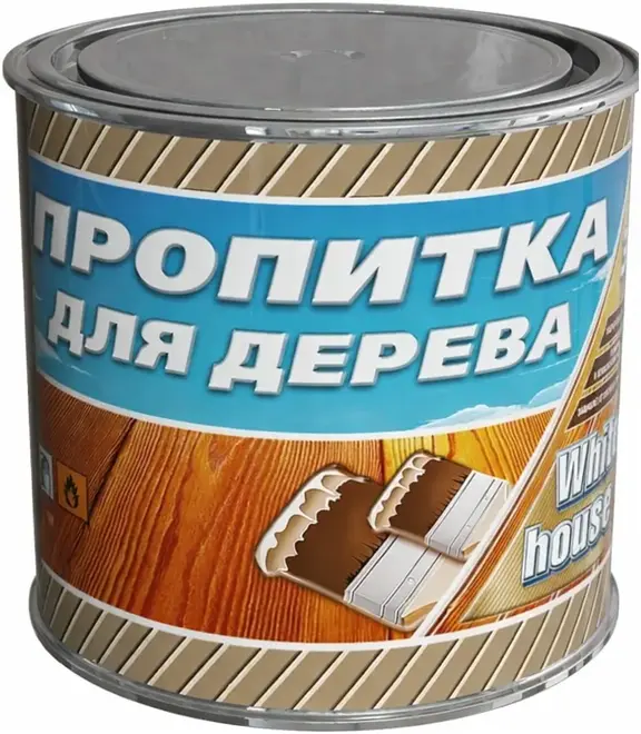 White House лаковая пропитка для дерева (3 л) орех
