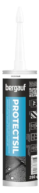 Bergauf Protectsil герметик-затирка силиконовый (290 мл) прозрачный