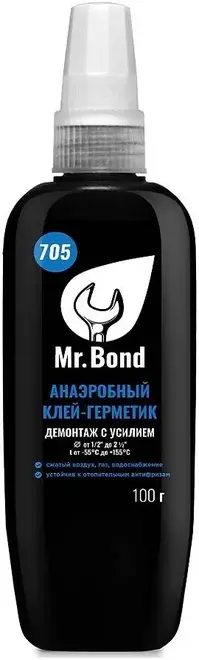 Mr.Bond 705 клей-герметик анаэробный демонтаж с усилием (100 г)