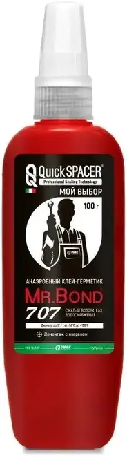 Mr.Bond Quick Spacer 707 клей-герметик анаэробный демонтаж с нагревом (100 г)