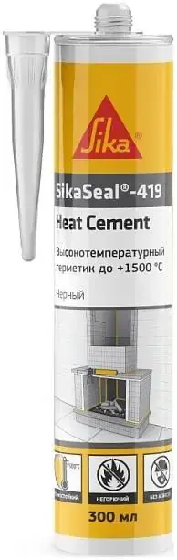 Sika Sikaseal-419 Heat Cement герметик силикатный однокомпонентный (300 мл)