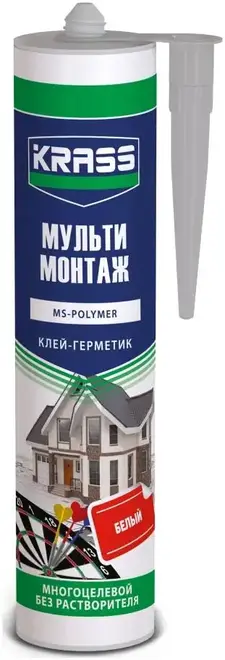Krass Мульти Монтаж клей-герметик многоцелевой без растворителя (290 мл) Польша