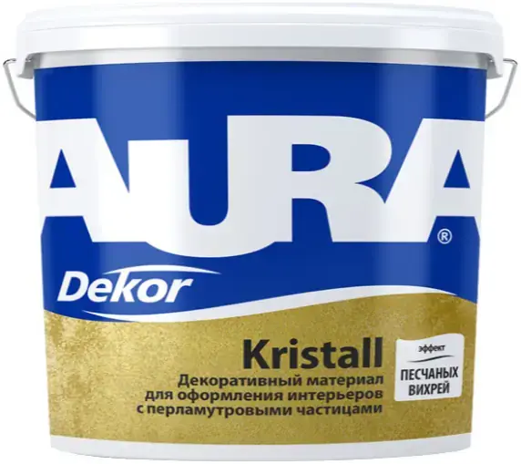 Aura Decor Kristall декоративная штукатурка с эффектом песчаных вихрей (2.5 кг)