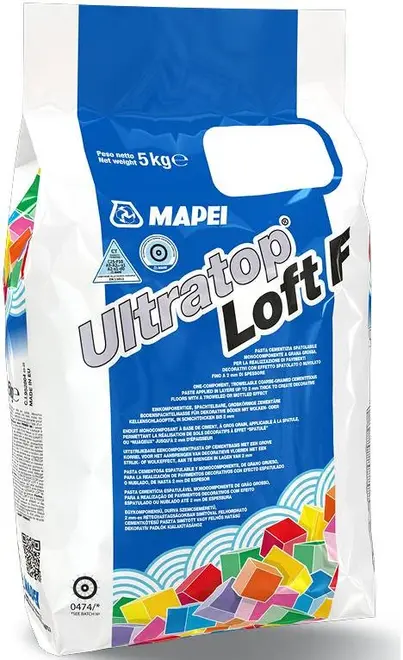 Mapei UltraTop Loft F смесь сухая для декоративных напольных покрытий (5 кг)