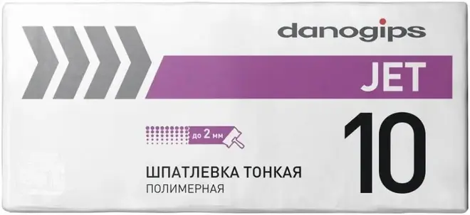Danogips Jet 10 шпатлевка тонкая полимерная (20 кг)