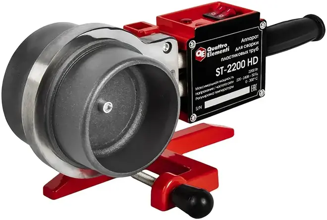 Quattro Elementi ST-2200 аппарат для сварки ПВХ труб (2200 Вт, ⌀ 50-110 мм)