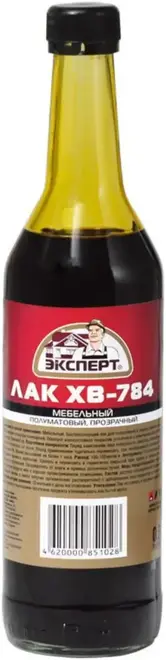 Эксперт ХВ-784 быстросохнущий лак (500 мл) красное дерево полуматовый