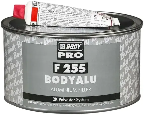 HB Body Pro Body Alu F255 шпатлевка с алюминиевой крошкой 2-комп (1 кг (комп. А+В)