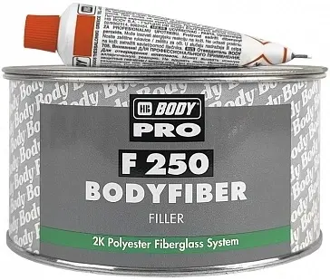 HB Body Pro Bodyfiber F 250 шпатлевка 2-комп со стекловолокном (750 г (комп. А+В)
