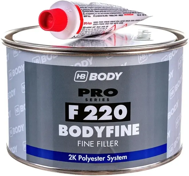 HB Body Pro Bodyfine F 220 шпатлевка 2-комп полиэфирная (1 кг (комп. А+В)