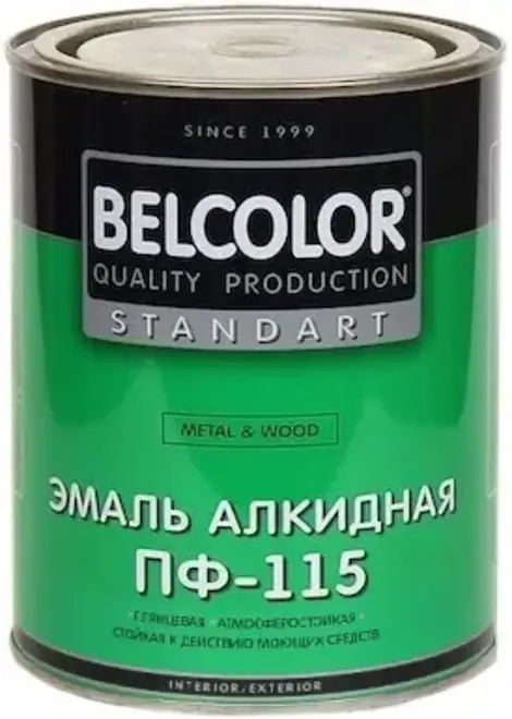 Belcolor Standart ПФ-115 Metal & Wood эмаль алкидная (900 г) белая глянцевая (Россия)