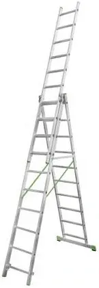 Новая Высота NV-2230 стремянка алюминиевая трехсекционная (/10 ст)