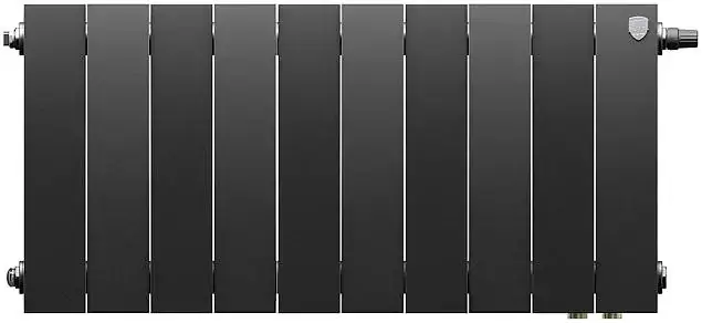 Royal Thermo Pianoforte 300 VDR80 радиатор 10 секций черный графитовый/Noir Sable