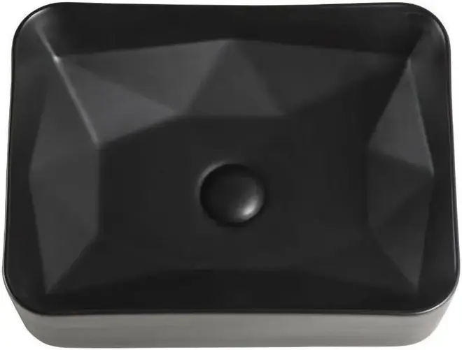 Orange B02 раковина накладная (460 мм черная матовая) B02-460MB