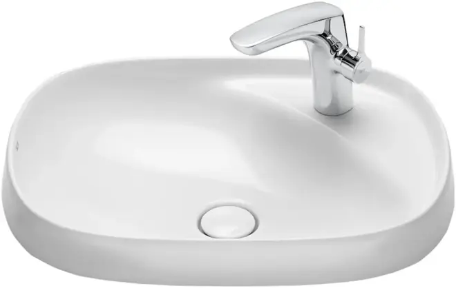 Roca Beyond раковина полувстраиваемая (560 мм белая) №73270B6000