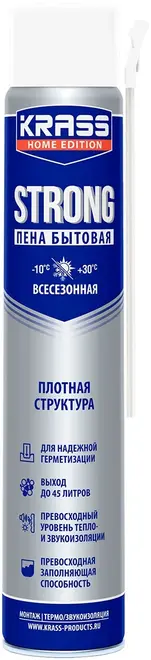 Krass Home Edition Strong пена монтажная всесезонная (700 мл)