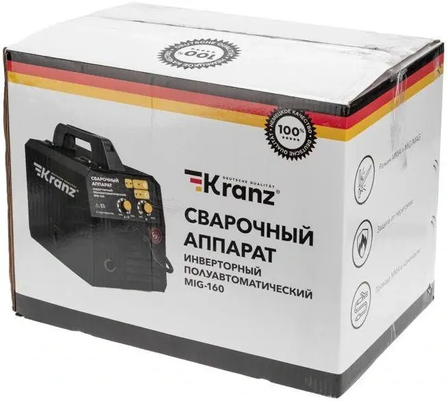 Rexant Kranz MIG-160 аппарат сварочный инверторный полуавтоматический