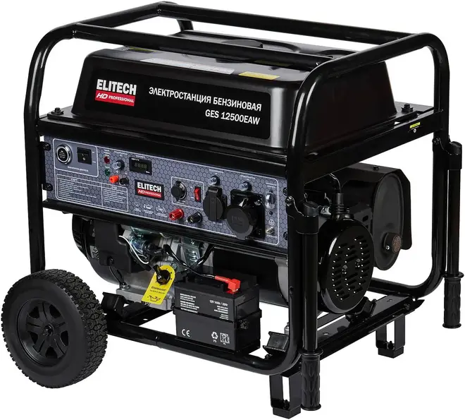 Elitech HD Professional GES 12500EAW генератор бензиновый (9000 Вт)