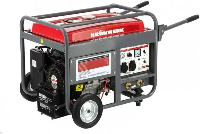 Kronwerk LK 210E установка генераторная бензиновая сварочная (5000 Вт)